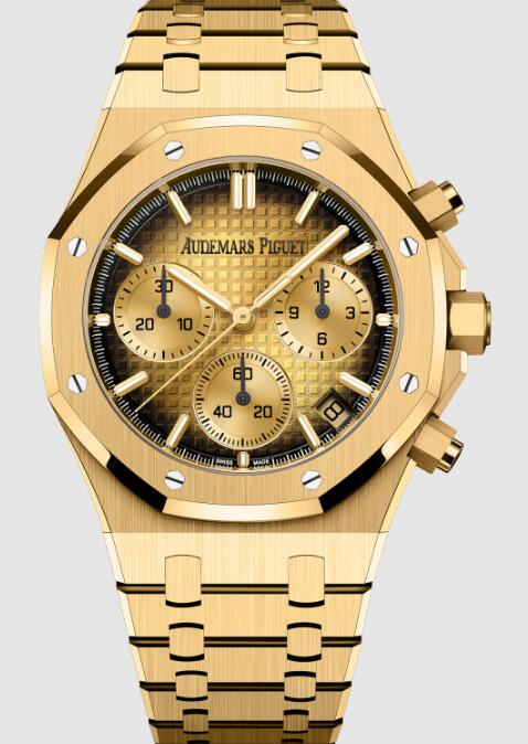 Audemars Piguet Royal Oak Chronograph 41 Yellow Gold Watch Replica 26240BA.OO.1320BA.02